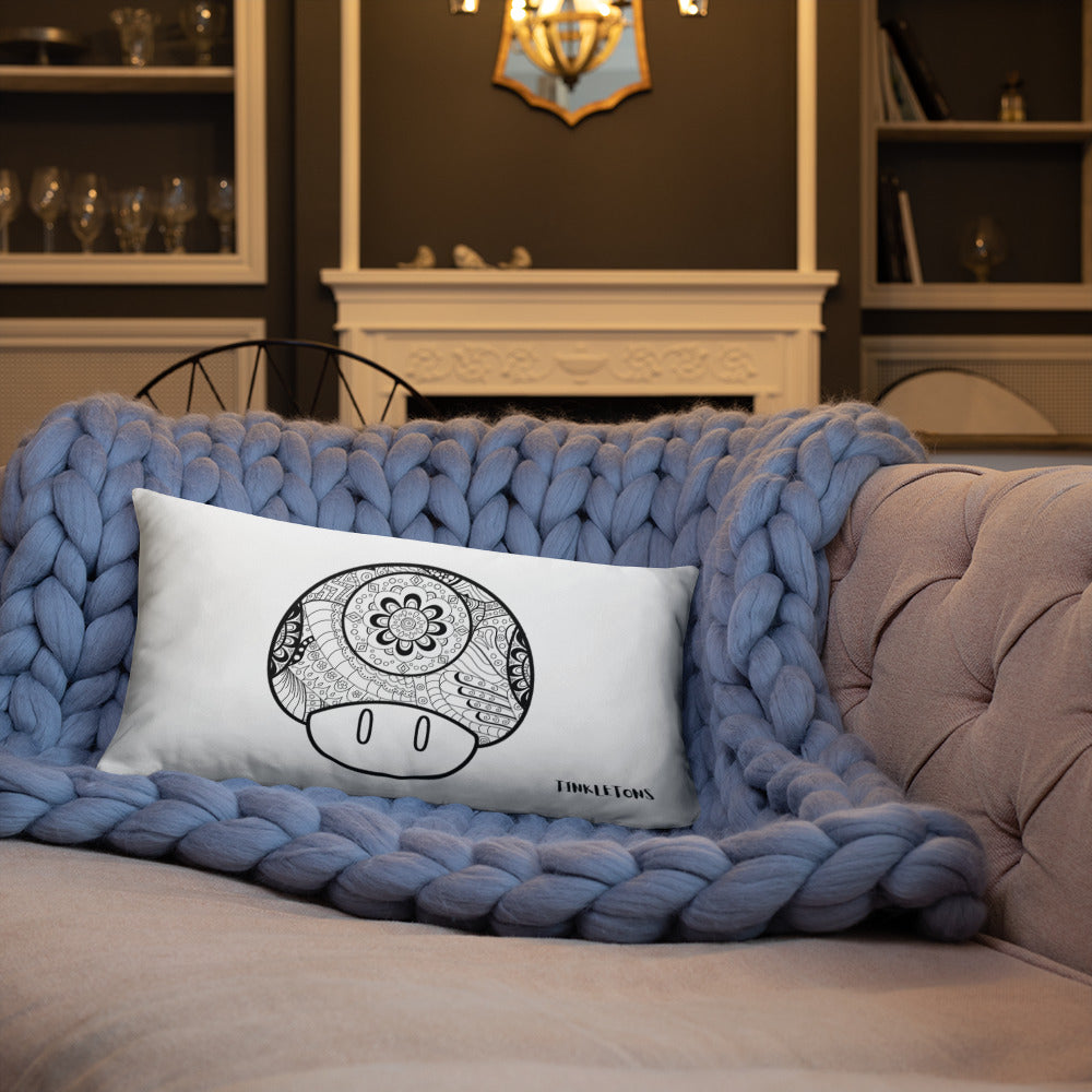 Mandala Zentangle Mushroom Pillow/Cushion Cover