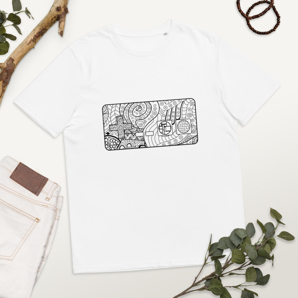 Mandala Zentangle Game Controller Organic Cotton T-shirt